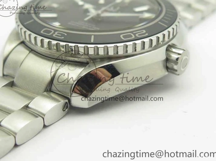 0321 Sleek Planet Ocean Professional Ceramic Bezel 42mm 1:1 MK Best Edition Silver Markers On SS Bracelet A 8085